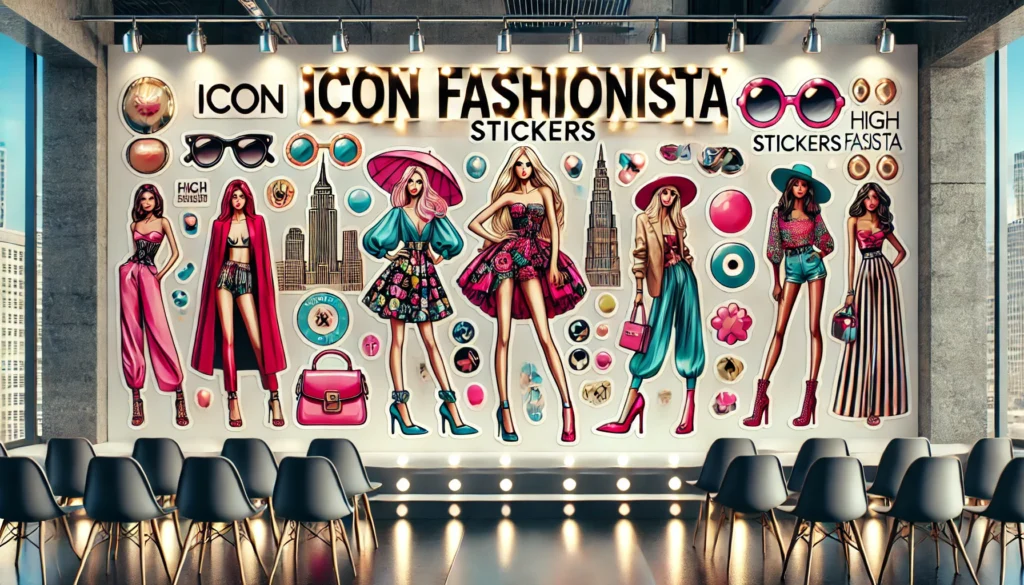 Icon Fashionista Stickers: Redefining Style Through Creativity